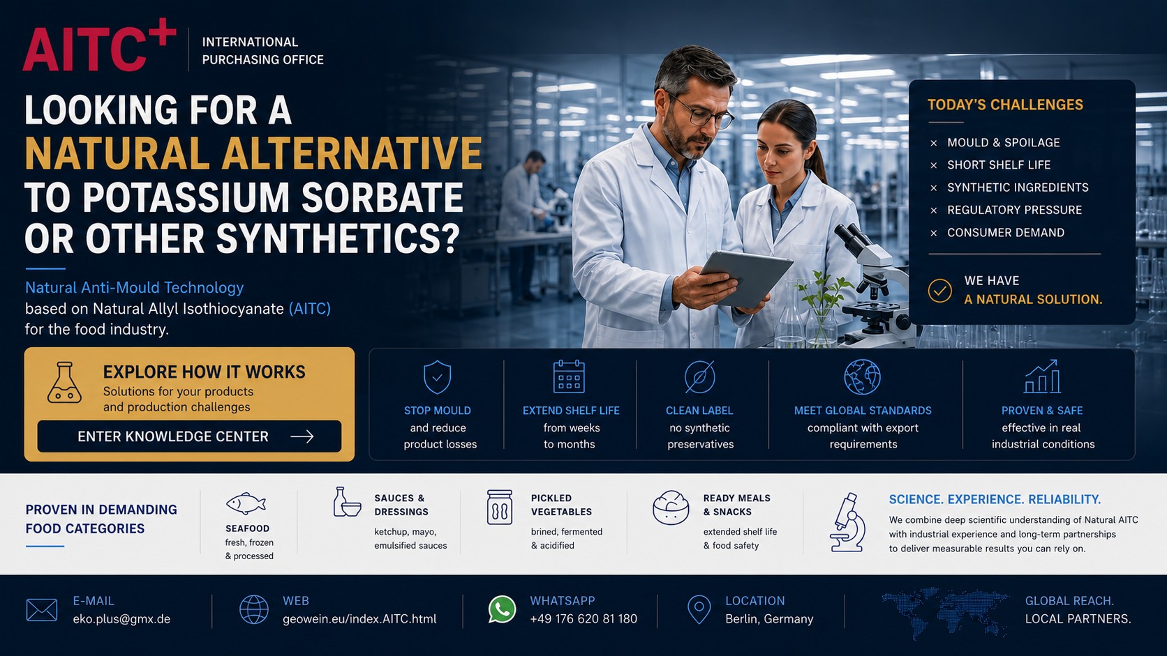 Natural AITC technology for food industry